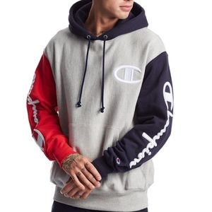Champion Men's Reverse Weave Colorblock Hoodie